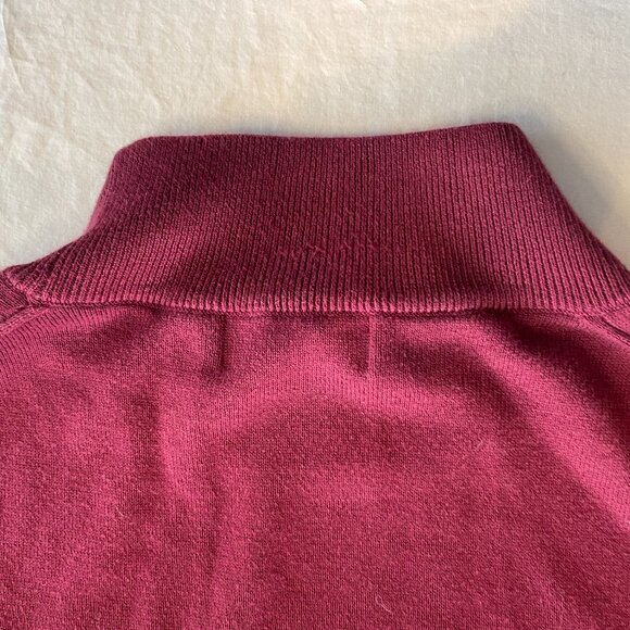 Paul Fredrick Burgundy Pima Cotton Turtleneck Sweater – XXLT (Like New) - Picture 4 of 6